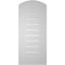 Ekena Millwork Arch Top Surface Mount PVC Gable Vent: Non-Functional, w/ 3-1/2"W x 1"P Standard Frame, 14"W x 30"H GVPAR14X3001SN - alternate 2